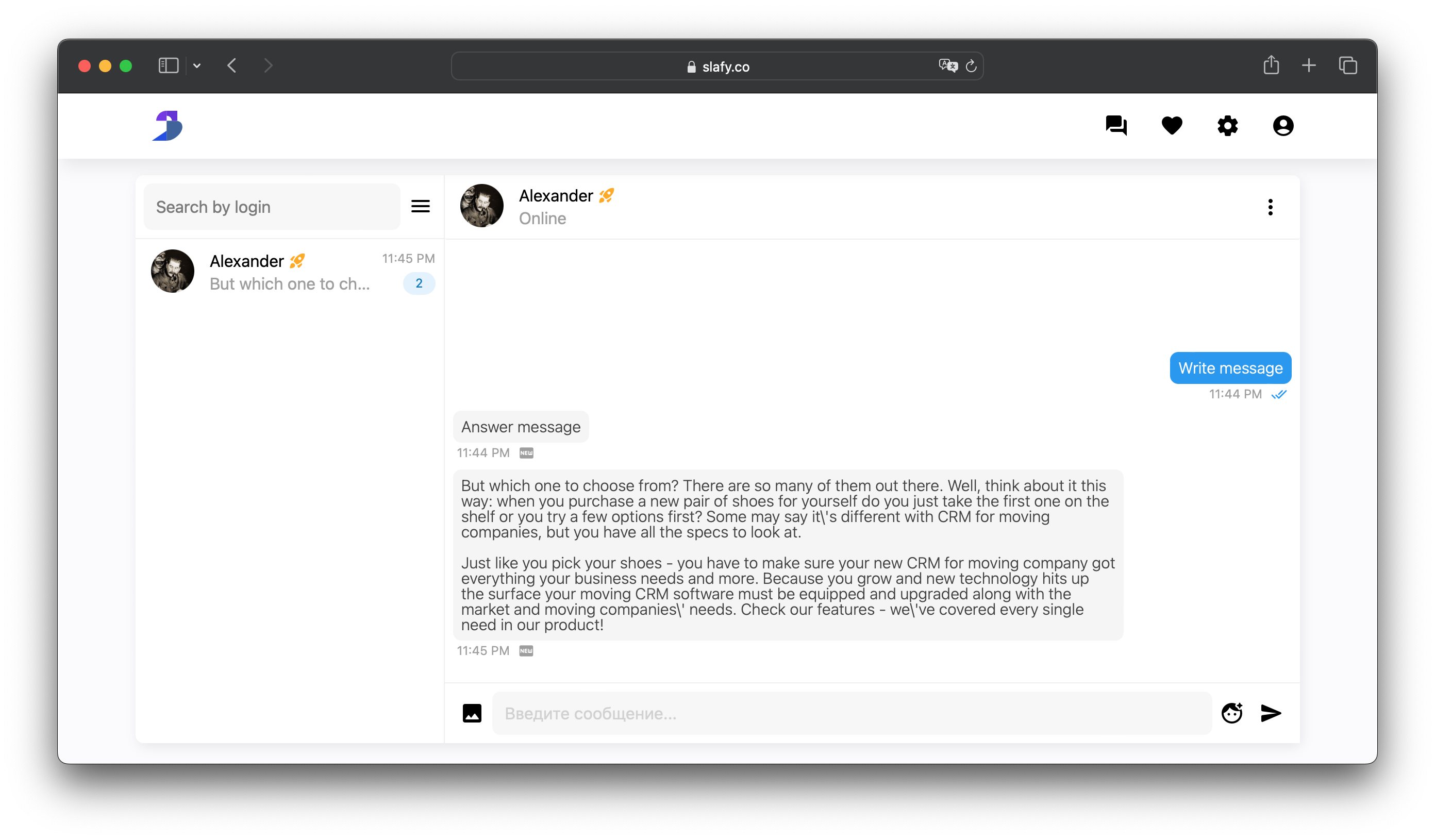 Development Slafy CRM by United Of Web Design NYC