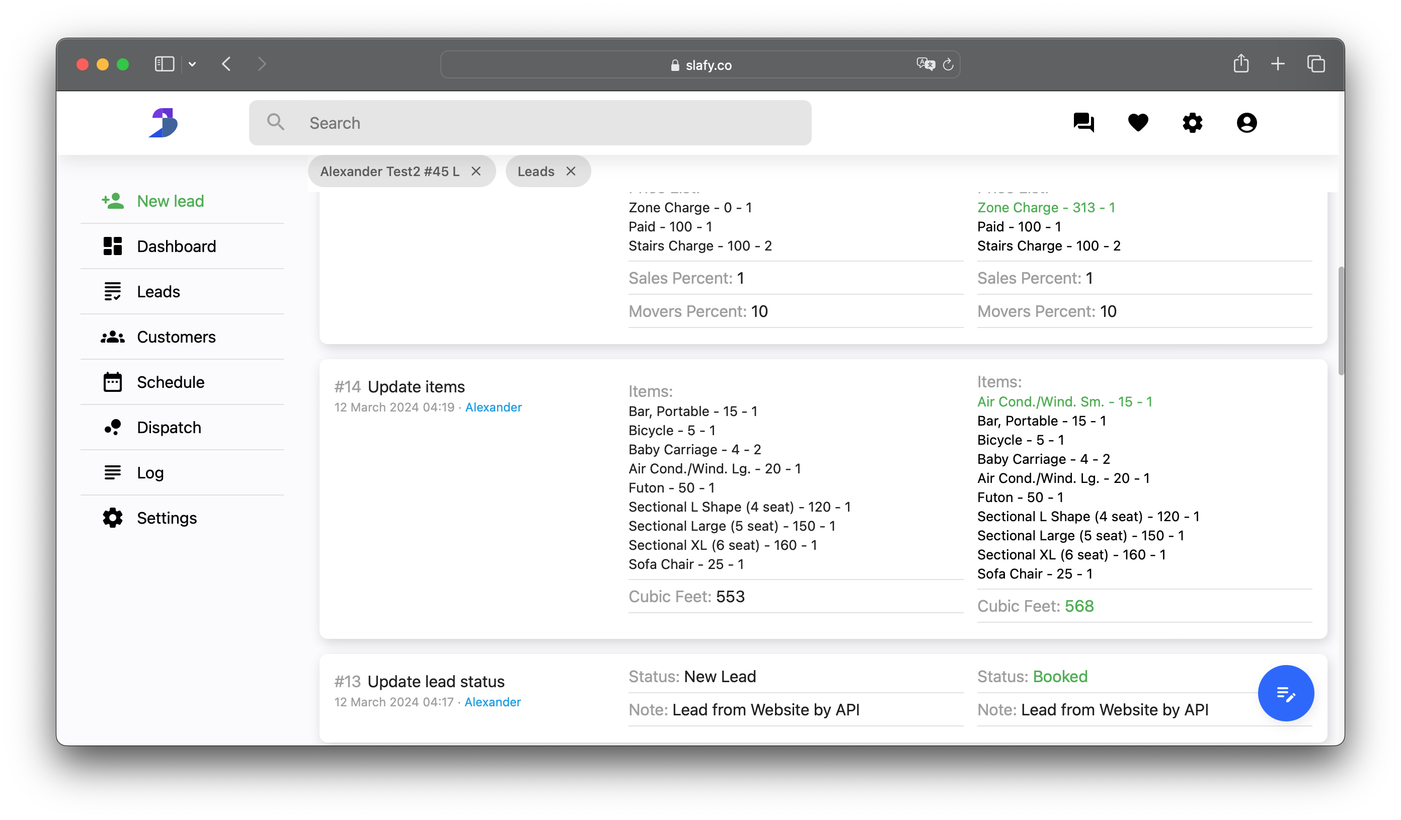 Development Slafy CRM by United Of Web Design NYC