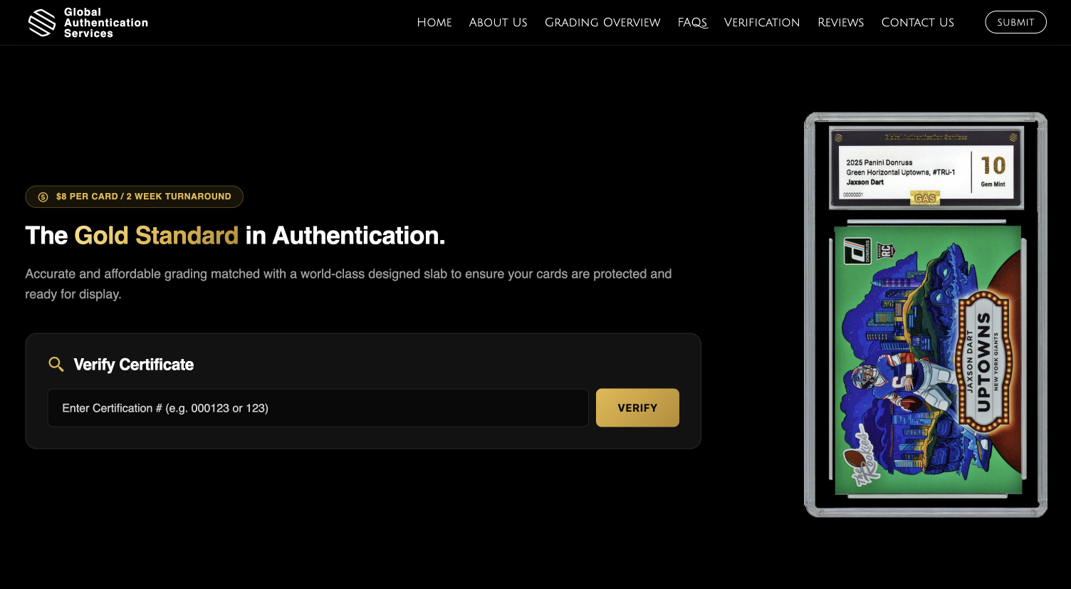 United Of Web Portfolio projet name GAS Grading