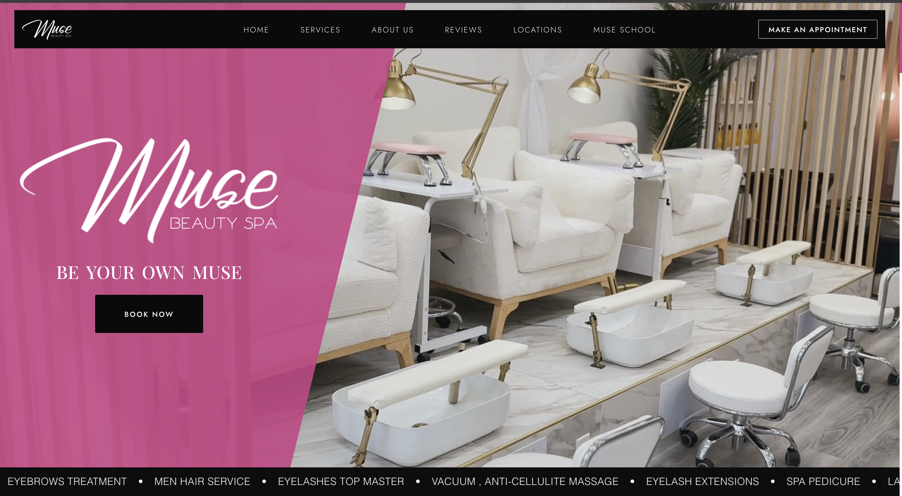 Development Muse Beauty Lab by United Of Web Design NYC