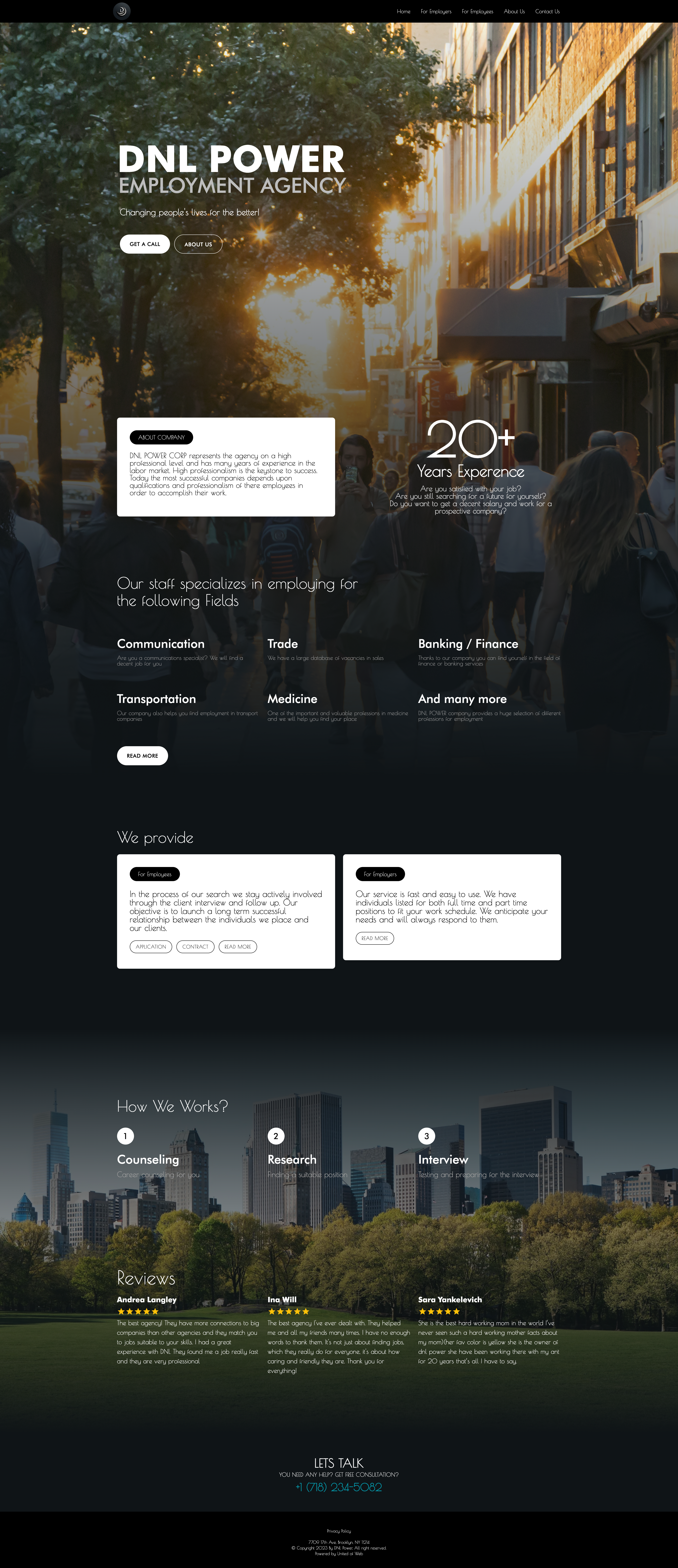 Development DNL Power by United Of Web Design NYC
