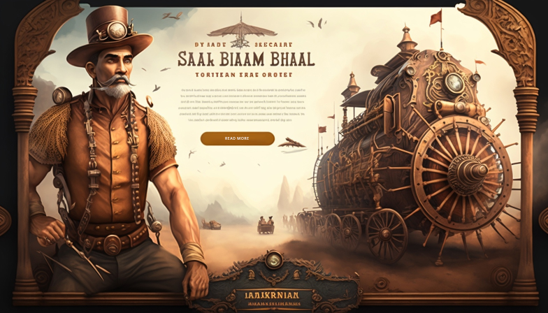 United Of Web Portfolio projet name Indian Steampunk
