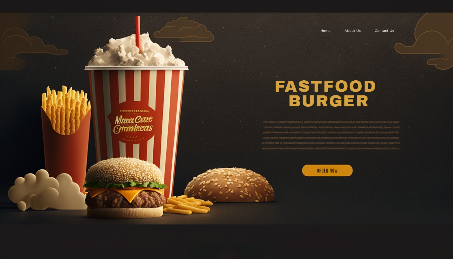 Development Fastfood Burger by United Of Web Design NYC