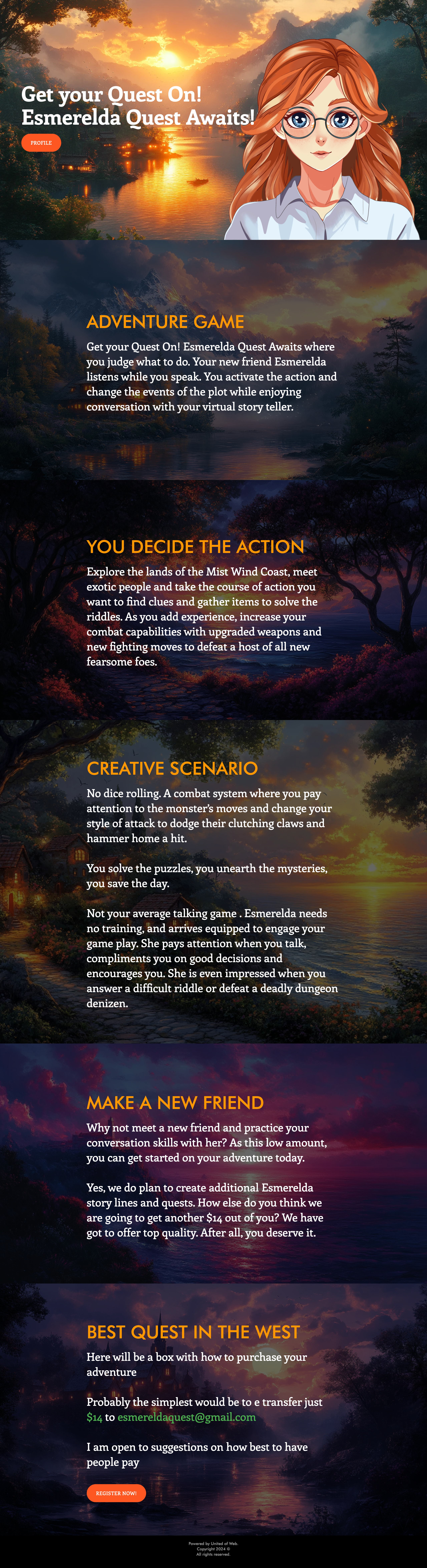 Development Esmerelda Quest by United Of Web Design NYC